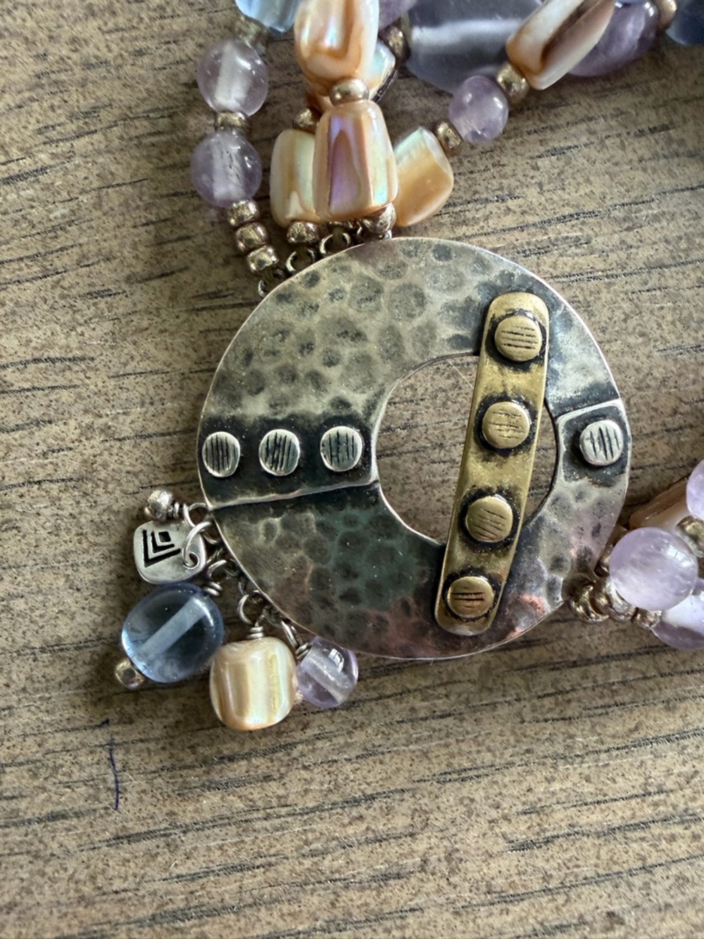 Rare Silpada Sterling Silver and Stone Bracelet - Picture 2 of 3